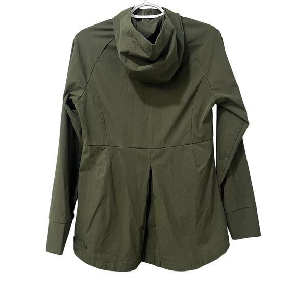 All In Motion Women's Lightweight Active Hooded Rain Jacket Green Sz Small - Picture 3 of 7
